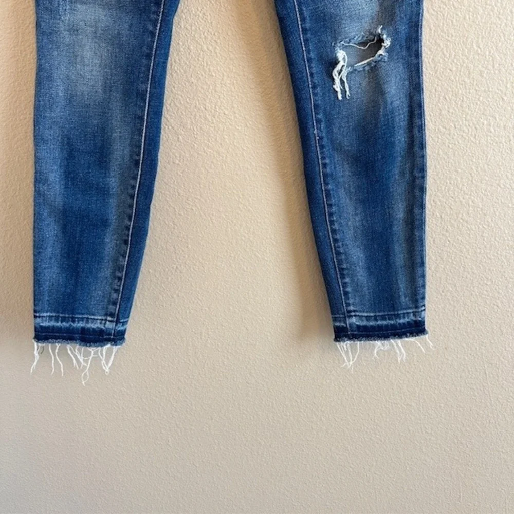 Mavi Jeans‎ Co. Women's Alissa Ankle  High Rise Super Skinny Jeans Distressed 26